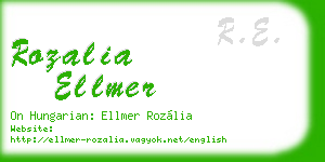 rozalia ellmer business card